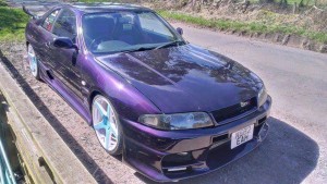 Violet Purple Nissan Skyine painted with Violet Ghost Pearls.