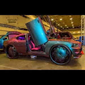 Chameleon Charger painted with our 4739RC Chameleon Paint Pigment.
