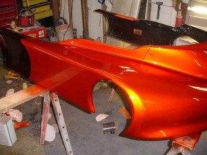 Copperhead Go Kart painted with our Gold Ghost Pearls®