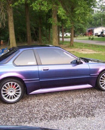 This Honda was painted using our Blue Purple flip paint chameleon pearl pigment.