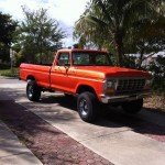 red ford pickup