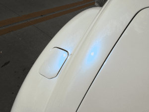 Blue Ghost Pearls on Fender