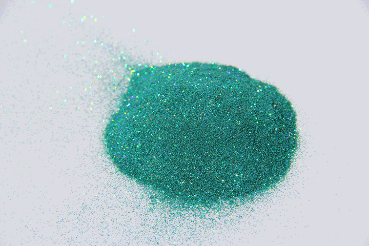 Free Shipping on orders 35.00 or more! Finest Flake Size- Blue Tinted Coated Mica IridescentPearlescent