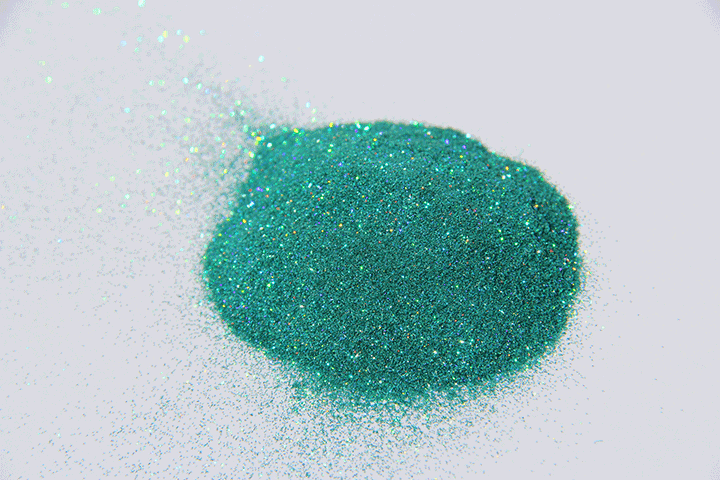 Aqua Blue Holographic Metal Flake | Paint With Pearl