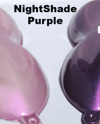 Nightshade Purple-Pink Candy Paint Pearl over White and Black