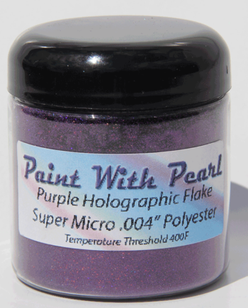 4 oz Jar Purple Holographic Metal Flake