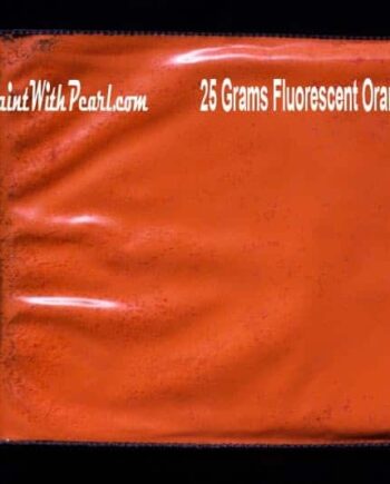 25 gram bag of orange-fluorescent-paint-pigment