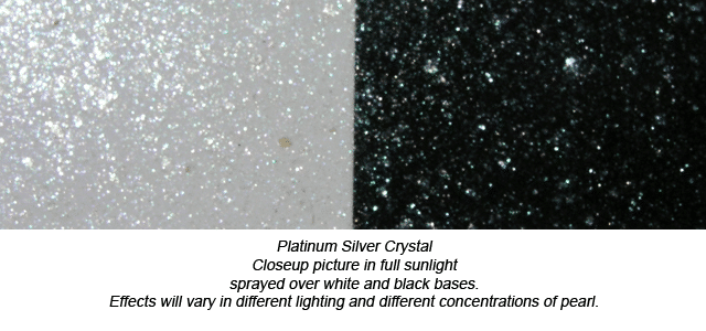 Platinum Silver Ghost Pearl - Ice Crystals