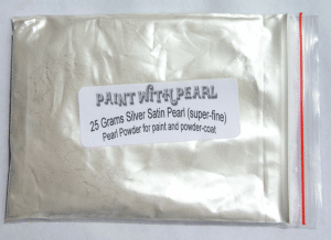 25 gram bag of Silver Satin Ghost Pearl