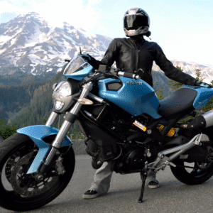 Sky Blue Ducati Monster