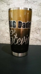 Custom Painted Big Daddy Yeti Cup.