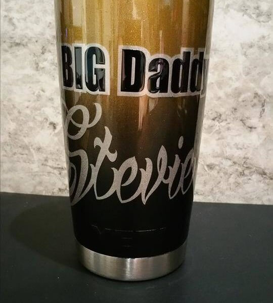 Custom Painted Big Daddy Yeti Cup.