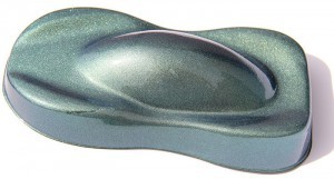 4759IY Yellow Green Indigo Chameleon Paint Pearls over silver base coat.