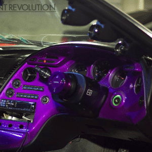 4759RBP Red Blue Purple Chameleon paint on dash board.