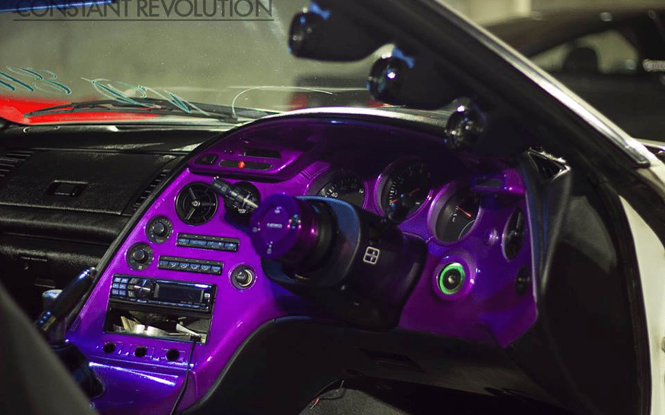 4759RBP Red Blue Purple Chameleon paint on dash board.