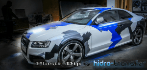 Audi Dipped in multi color with ghost pearl and candy pearls.