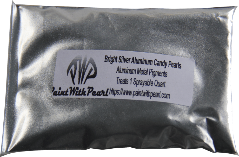Bright Silver Aluminum Candy, or silver metal pigment in the bag.