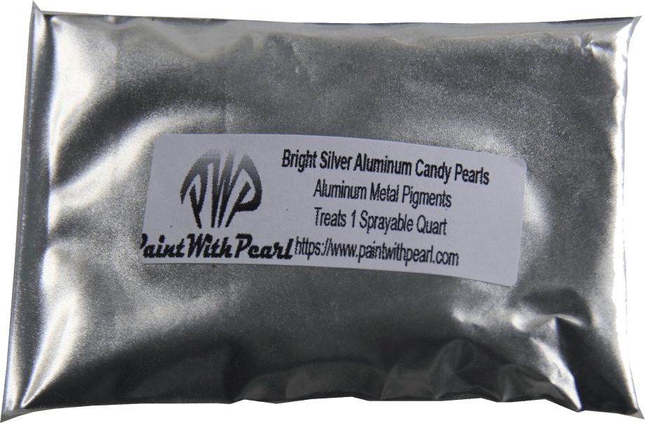 Bright Silver Aluminum Candy, or silver metal pigment in the bag.