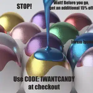 Get 15% off when you use the code: IWANTCANDY at checkout.
