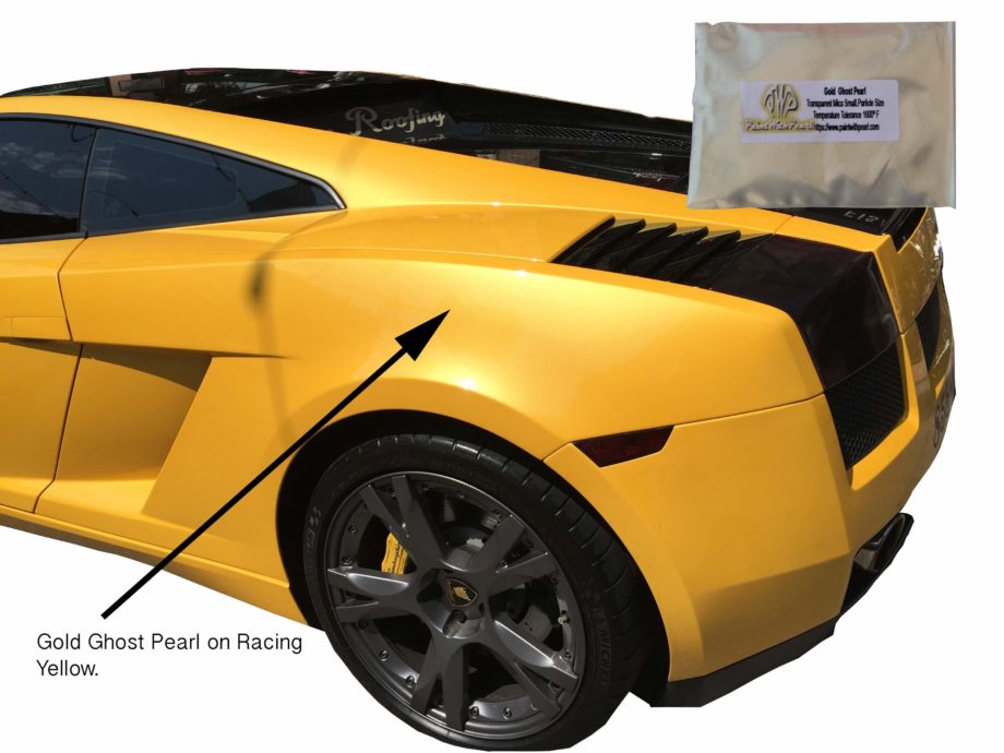 Gold Ghost Pearl on Yellow Lambo with Bag shown.