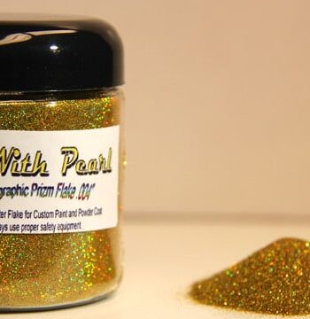 Gold Holographic metal flake will give your project a bright gold look with rainbow laser reflections.