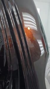 Orange-copper-candy-over-black-poster