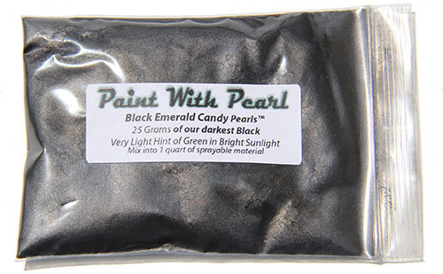 25 Gram Bag of our Darkest Black yet, Black Emerald Candy Pearls.