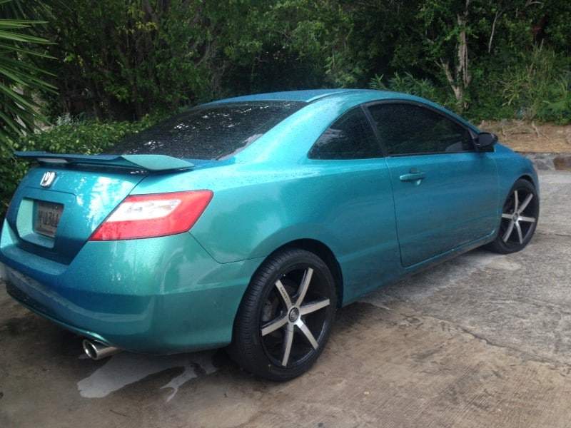 Blue Green flip (Carribean Gold) Honda Civic-Paint With Pearl