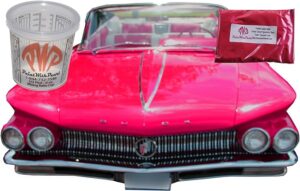Fuschia Candy Pearls on a 59 Buick