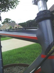 black gunmetal candy pearl on bike