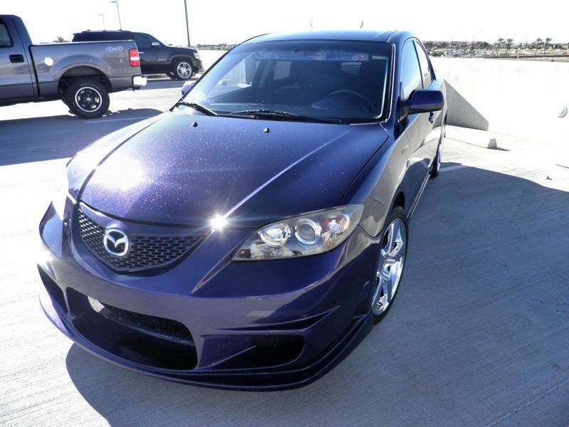 Mazda with Award winning purple metal flake paint job.