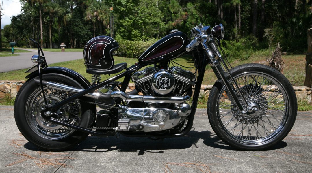 sportster with apple red metal flake