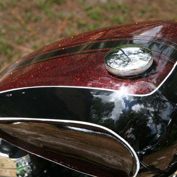 metal flake candy apple red paint