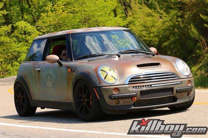 This is no rust bucket mini cooper. It is an effects paint that is getting lots of notoriety in the mini world.